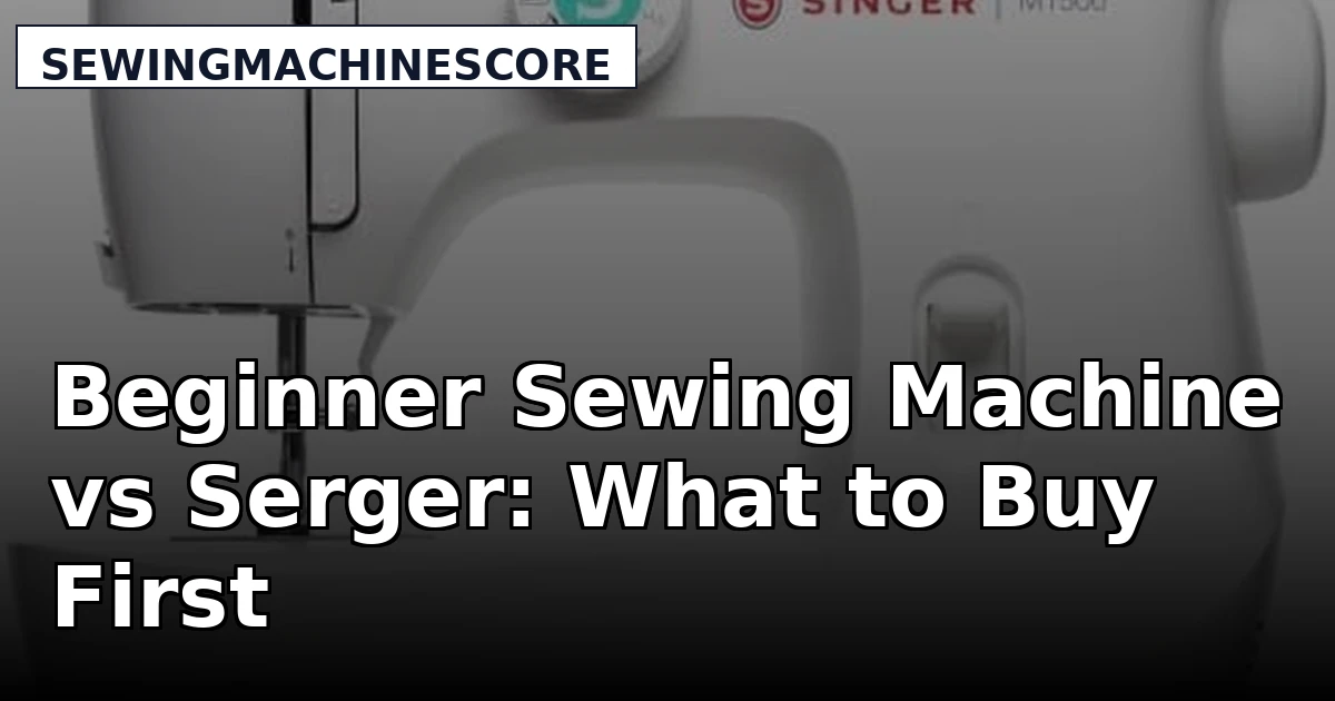 Beginner Sewing Machine vs Serger: What to Buy First