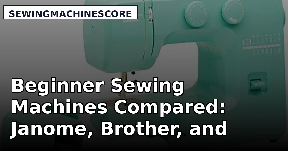 Beginner Sewing Machines Compared: Janome, Brother, and Heavy Duty Picks