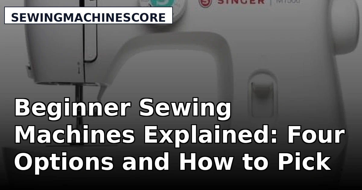 Beginner Sewing Machines Explained: Four Options and How to Pick One