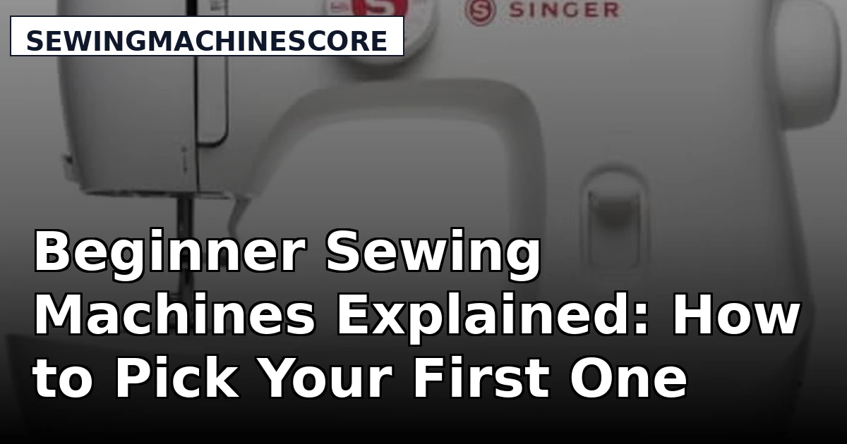 Beginner Sewing Machines Explained: How to Pick Your First One