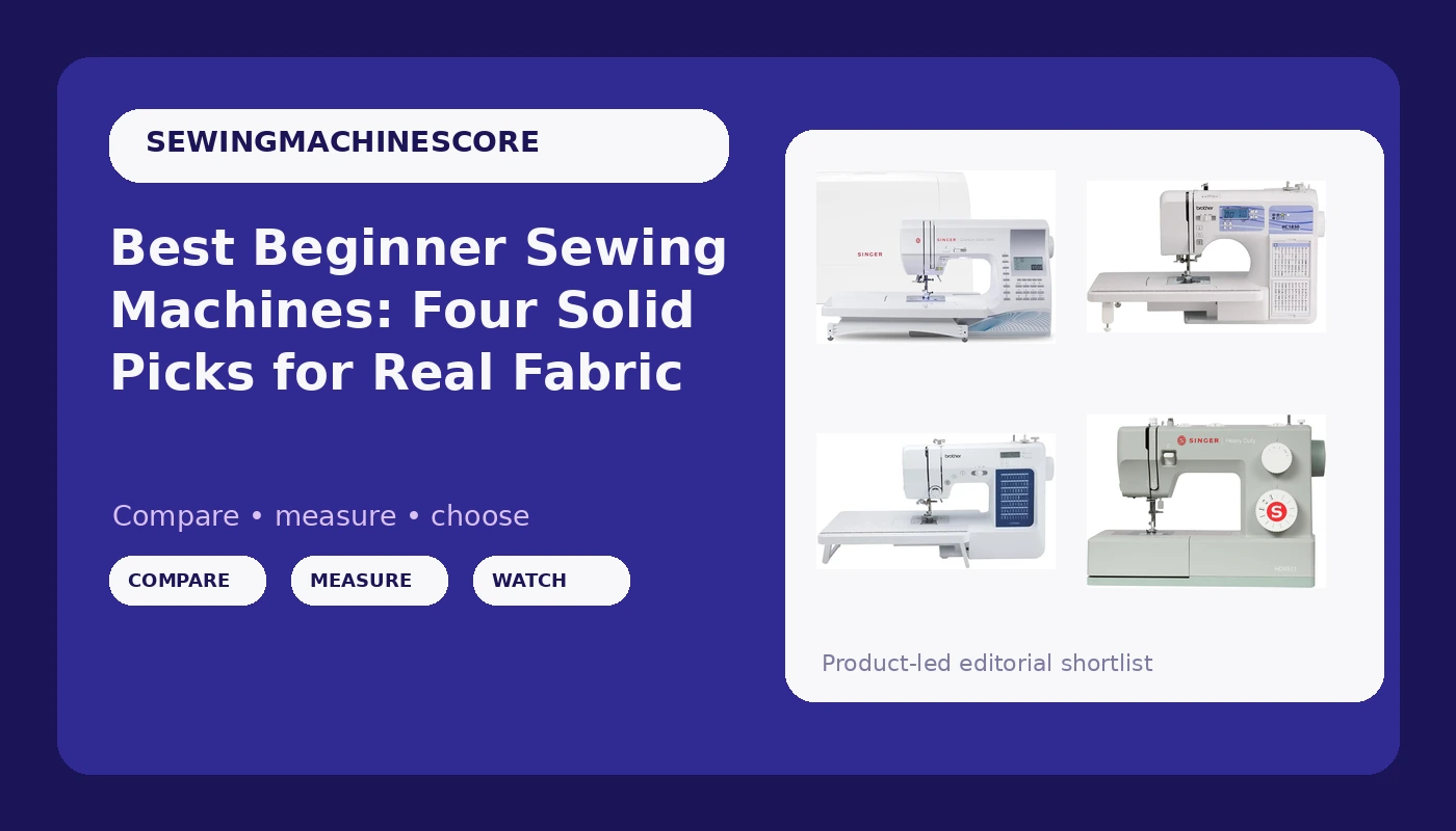 Best Beginner Sewing Machines: Four Solid Picks for Real Fabric