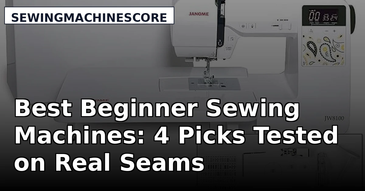 Best Beginner Sewing Machines: 4 Picks Tested on Real Seams