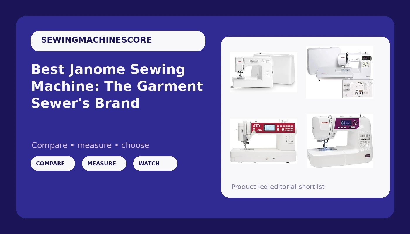 Best Janome Sewing Machine: The Garment Sewer's Brand - SewingMachineScore review with measurements and honest opinion