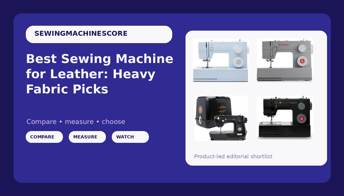 Best Sewing Machine for Leather: Heavy Fabric Picks - SewingMachineScore review with measurements and honest opinion