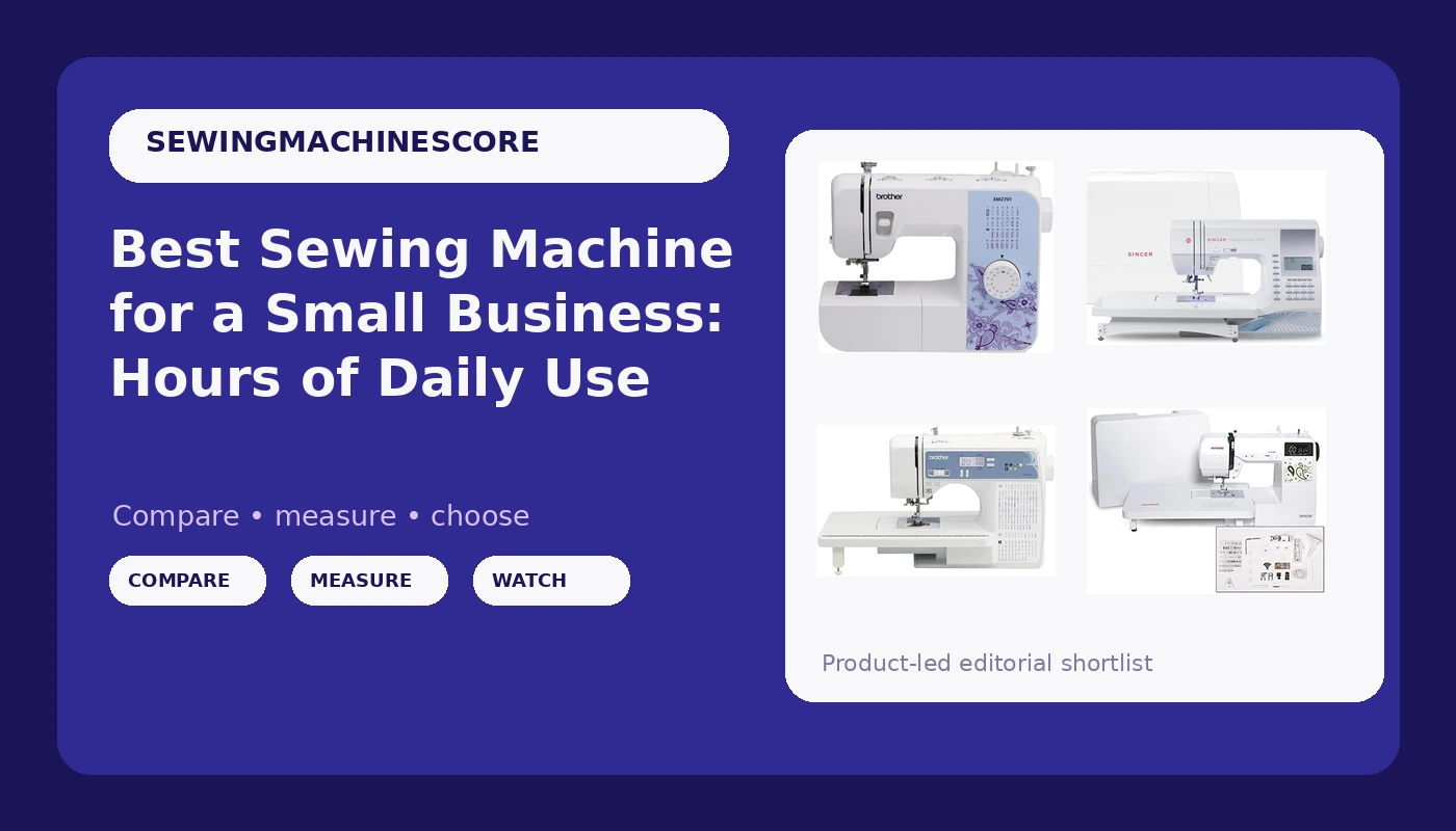 Best Sewing Machine for a Small Business: Hours of Daily Use - SewingMachineScore review with measurements and honest opinion
