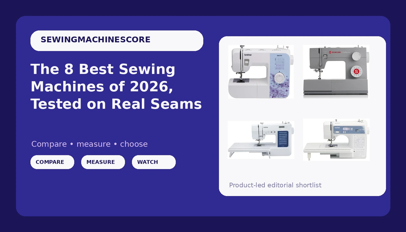 The 8 Best Sewing Machines of 2026, Tested on Real Seams - SewingMachineScore review with measurements and honest opinion