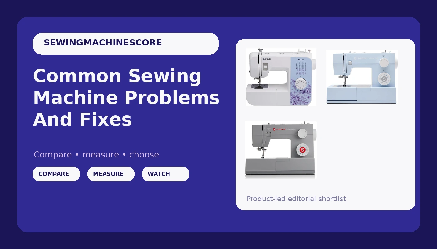 Common Sewing Machine Problems And Fixes - SewingMachineScore review with measurements and honest opinion