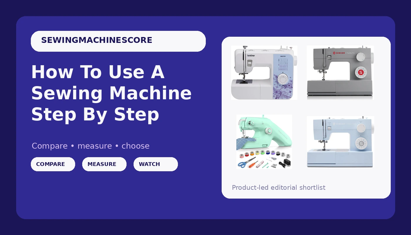 How To Use A Sewing Machine Step By Step - SewingMachineScore review with measurements and honest opinion