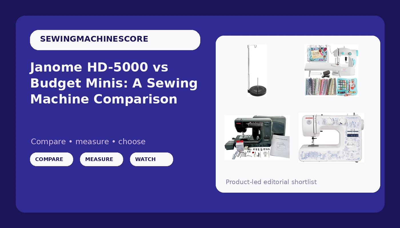 Janome HD-5000 vs Budget Minis: A Sewing Machine Comparison