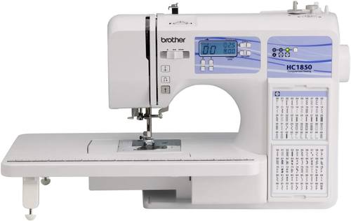 Brother HC1850 Sewing and Quilting Machine, 185 Built-in Stitches, LCD Displa...