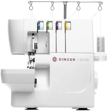 SINGER S0100 High Speed Serger Overlock Machine, 2-3-4 Thread Capability