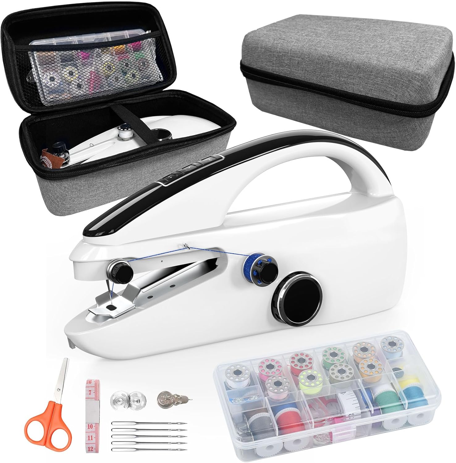 Sewing Kit: Sewing Bliss in One Box. Handheld Sewing Machine.
