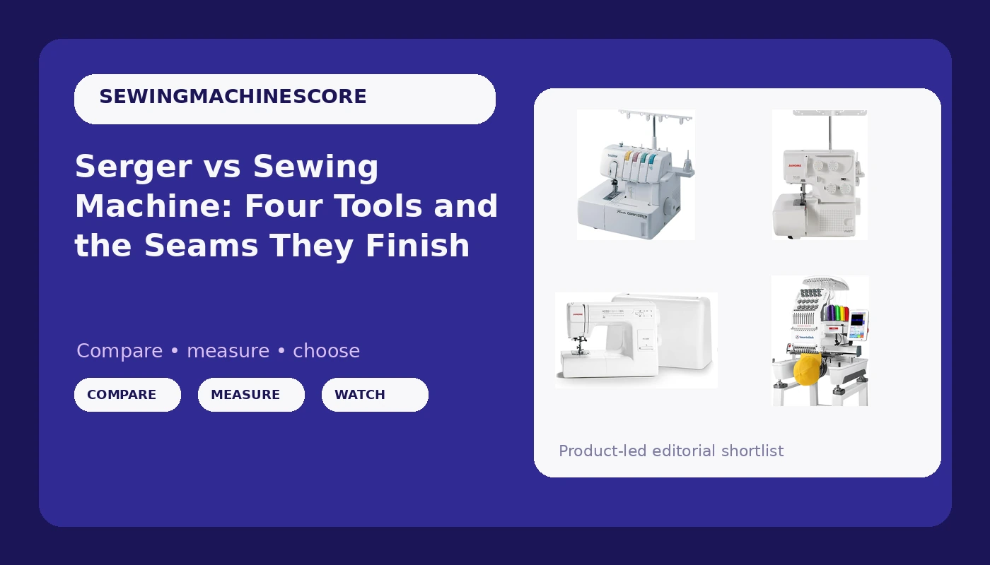 Serger vs Sewing Machine: Four Tools and the Seams They Finish