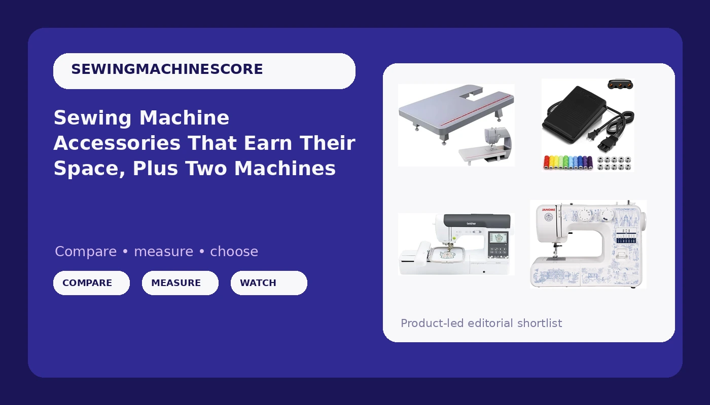 Sewing Machine Accessories That Earn Their Space, Plus Two Machines