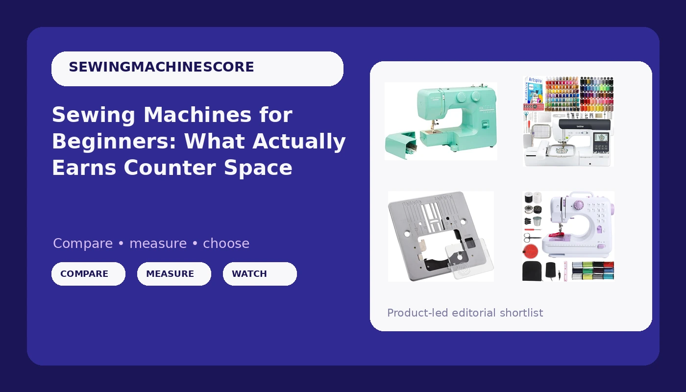 Sewing Machines for Beginners: What Actually Earns Counter Space