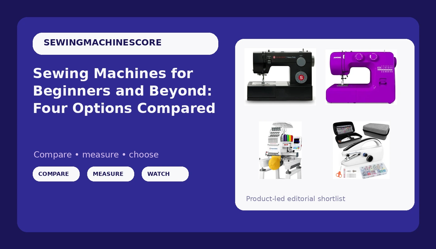 Sewing Machines for Beginners and Beyond: Four Options Compared