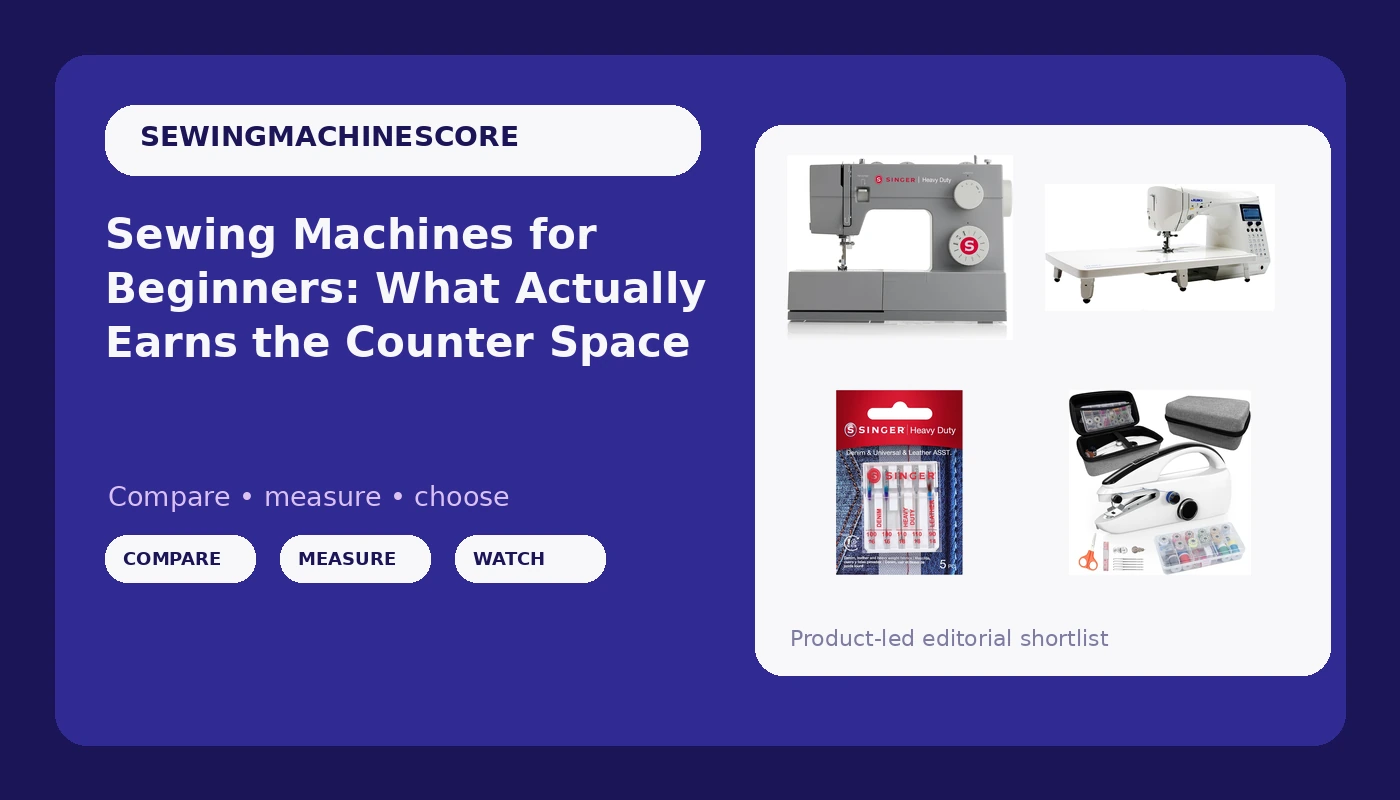 Sewing Machines for Beginners: What Actually Earns the Counter Space