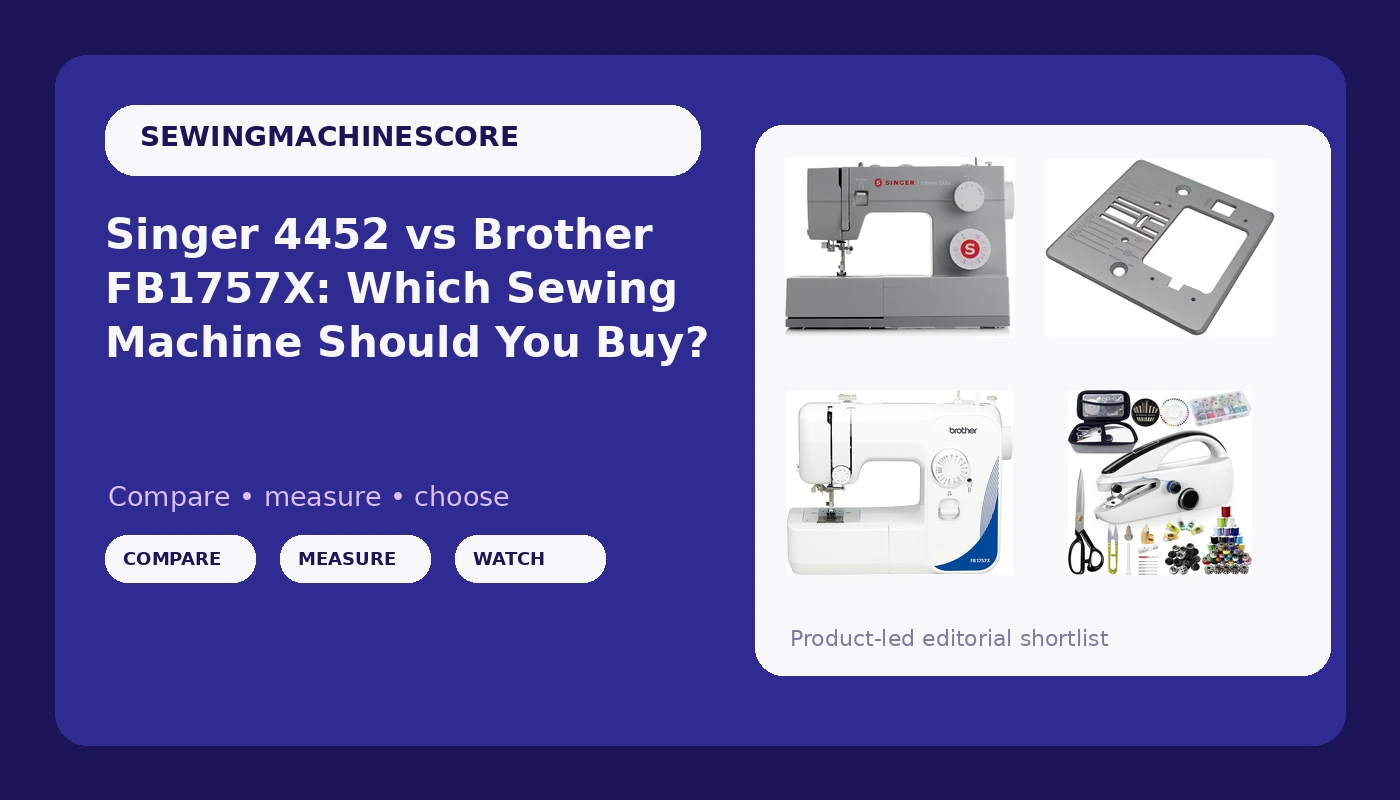 Singer 4452 vs Brother FB1757X: Which Sewing Machine Should You Buy?
